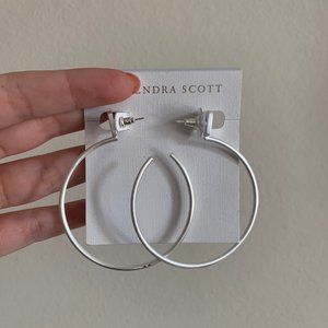 Kendra Scott Silver Pepper Hoop Earrings